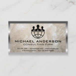 Marketing   Sales   Consulting Corporate Logo Business Card