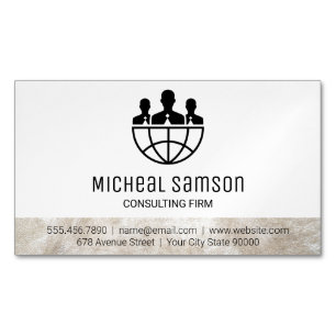 Marketing   Sales   Consulting Magnetic Business Card