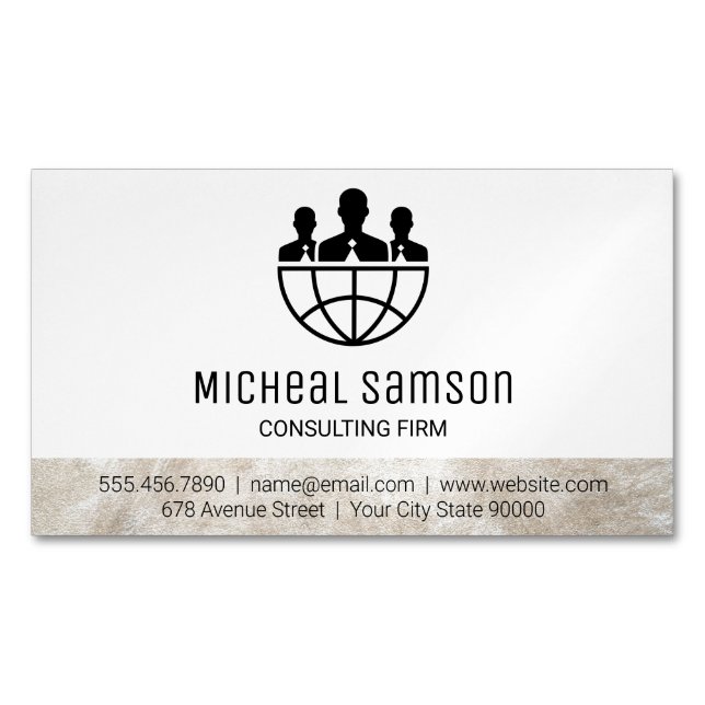 Marketing | Sales | Consulting Magnetic Business Card (Front)