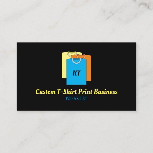 Marketplace Heat Transfer Vinyl Apparel Business Card (Front)