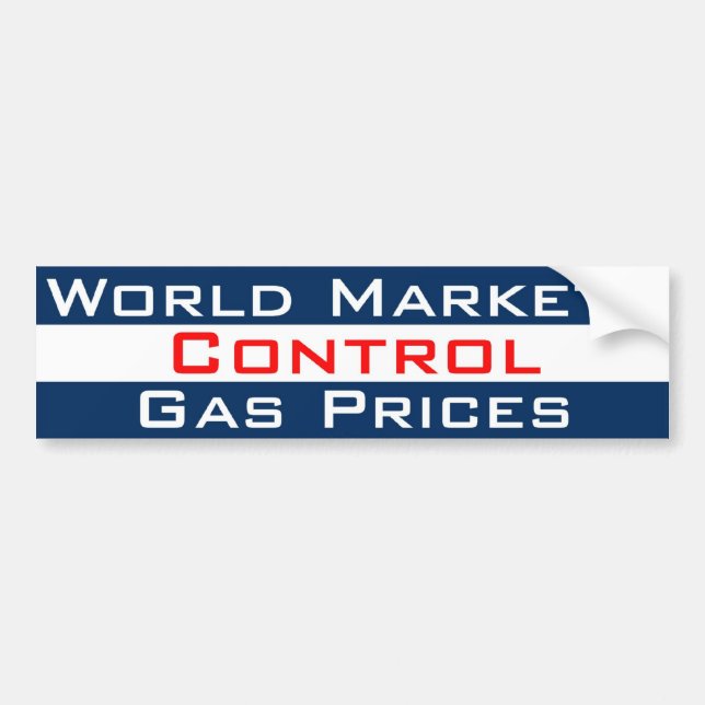 Markets Control Gas Bumper Sticker (Front)
