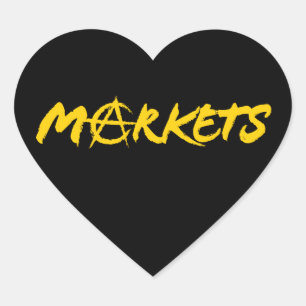 Markets Heart Sticker