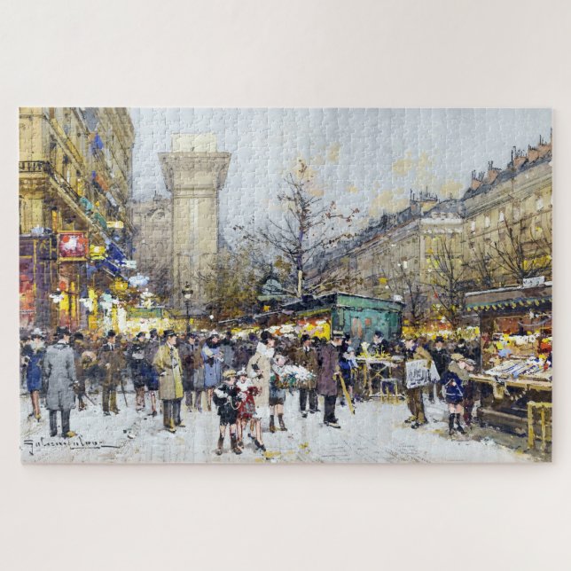 Markets in Porte Saint-Denis, Paris Jigsaw Puzzle (Horizontal)