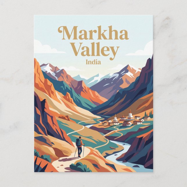 Markha Valley India Postcard (Front)