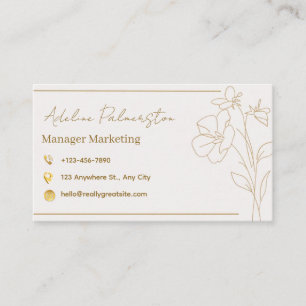 Marking manager Business card