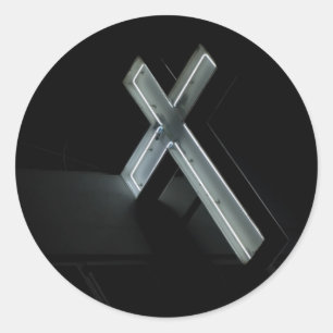 marks the spot classic round sticker