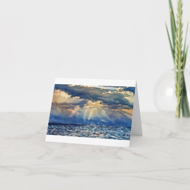 Marla's photo of Sun Rays Through Clouds Card (Front)