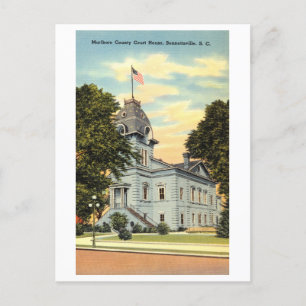 Marlboro County Court House in Bennettsville, SC Postcard