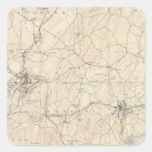 Marlboro, Massachusetts Square Sticker