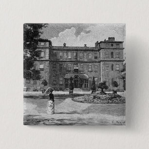 Marlborough House, from the garden, 1863 15 Cm Square Badge