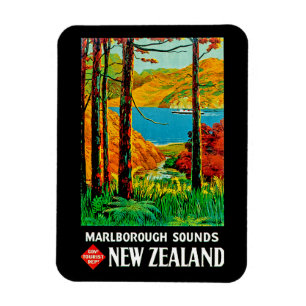 Marlborough Sounds New Zealand Magnet