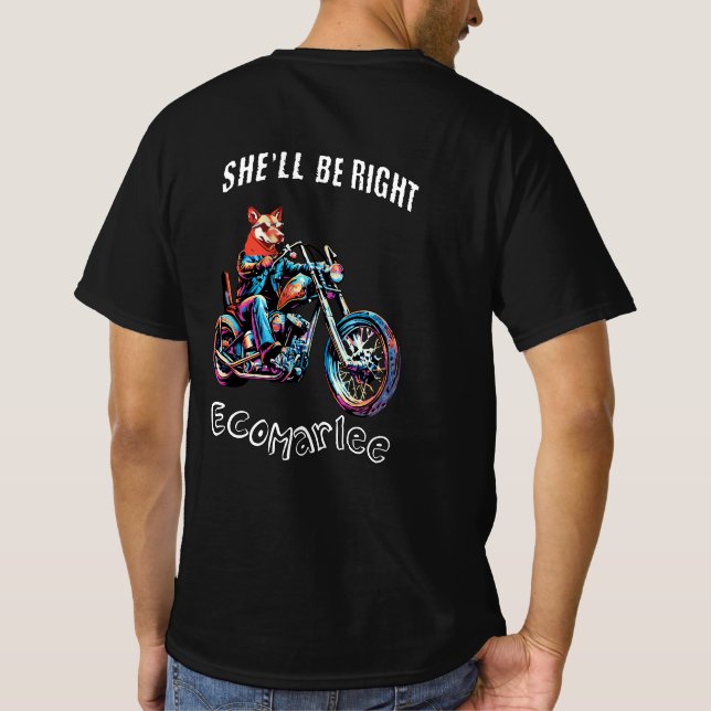 Marlee’s Chopper Ride – Cool Motorcycle T-Shirt (Back)