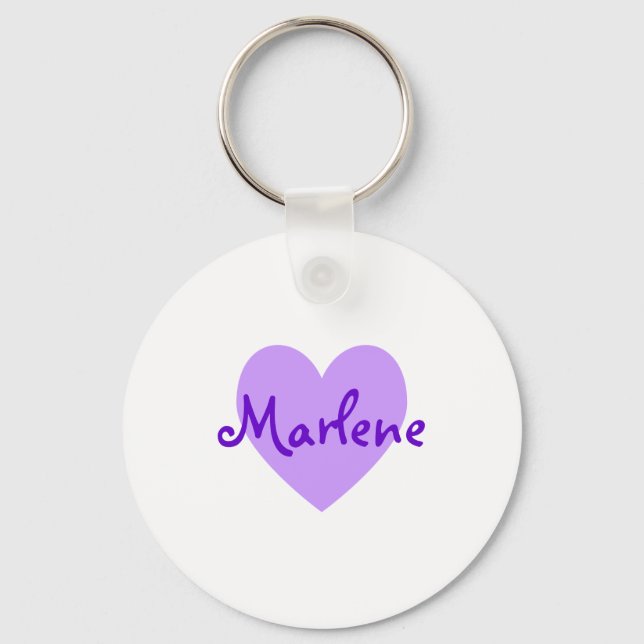 Marlene in Purple Key Ring (Front)