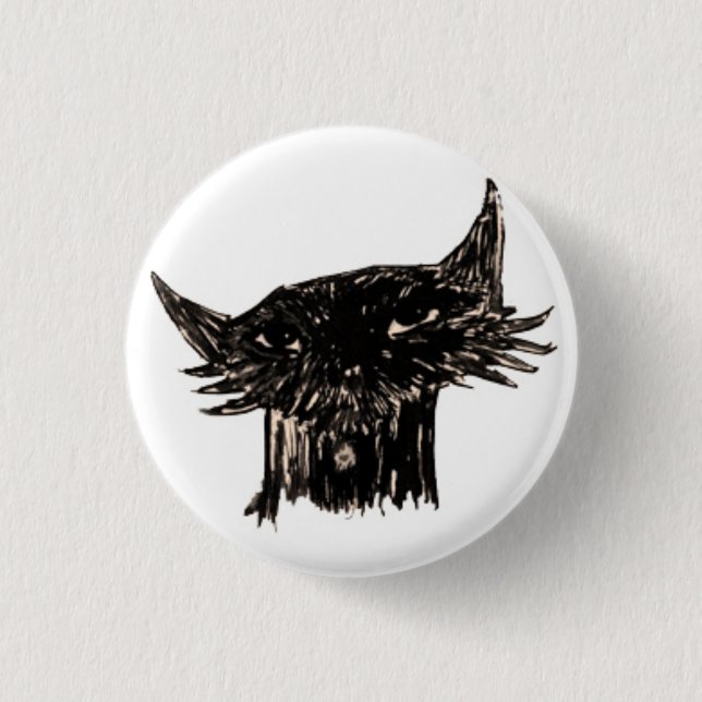 Marley Fish Cartoon Head 3 Cm Round Badge (Front)