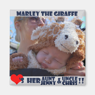 Marley Loves Her Aunt and Uncle. Magnet