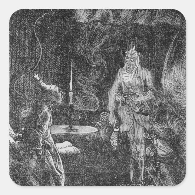 Marley's Ghost Square Sticker (Front)