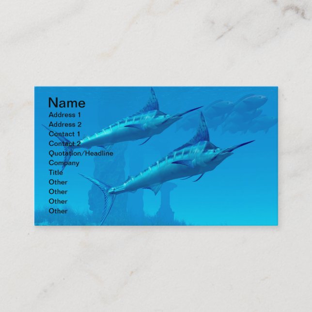 Marlin 02 Business Card (Front)
