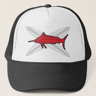 Marlin and Surfboards Trucker Hat