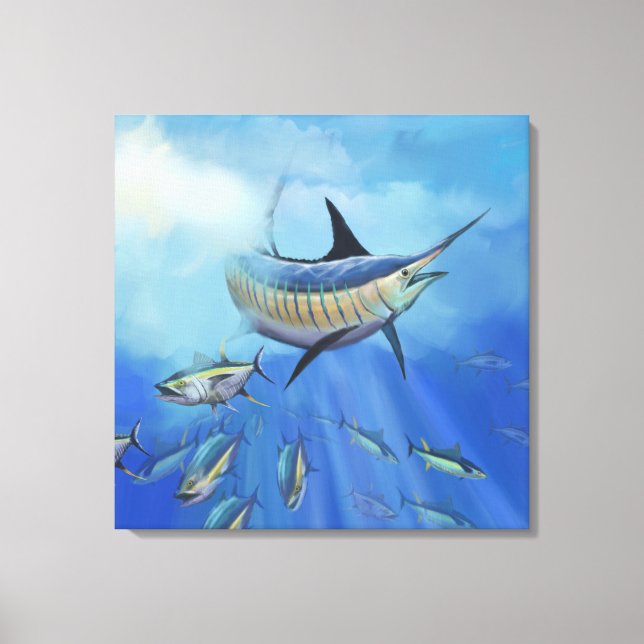 Marlin Hunt Canvas Print (Front)