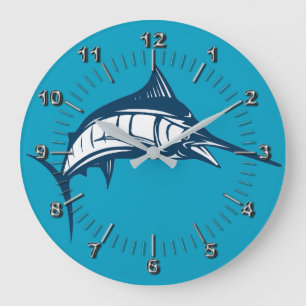 Marlin jumping large clock
