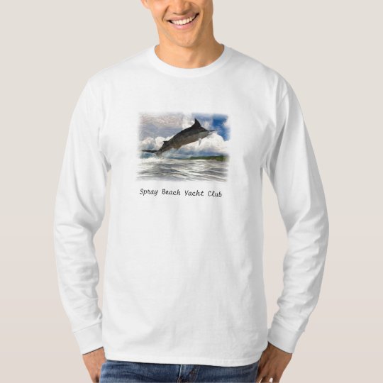 marlin painted, Spray Beach Yacht Club T-Shirt