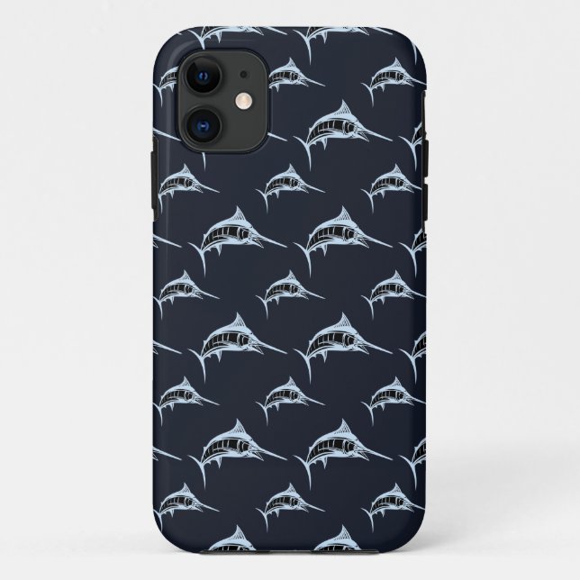 Marlin Pattern Case-Mate iPhone Case (Back)