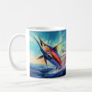 Marlin, sailfish coffee mug