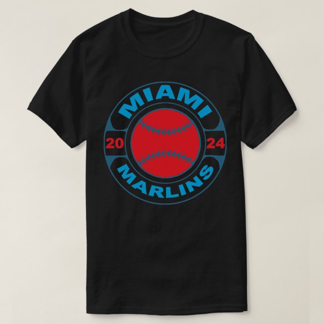 Marlins Baseball 2024 TShirt TShirt (Design Front)