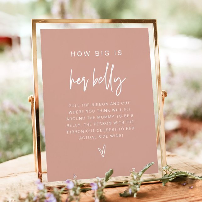 MARLO Boho Blush Pink How Big is Her Belly Game  Poster (Creator Uploaded)