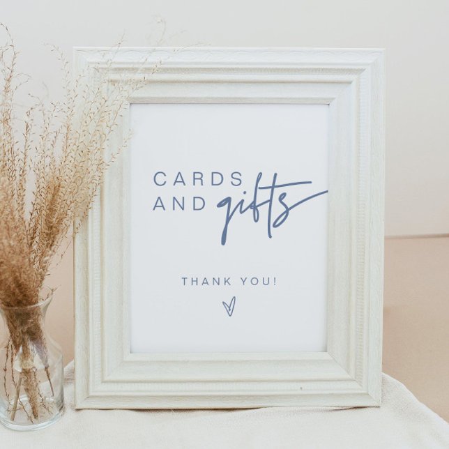 MARLO Boho Dusty Blue Cards & Gifts Sign (Creator Uploaded)