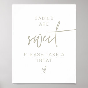 MARLO Boho Sage Green Babies Are Sweet Sign