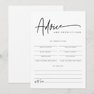 MARLO Bold Contemporary Advice & Predictions  Invitation