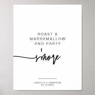 MARLO Bold Contemporary S'mores Bar Sign