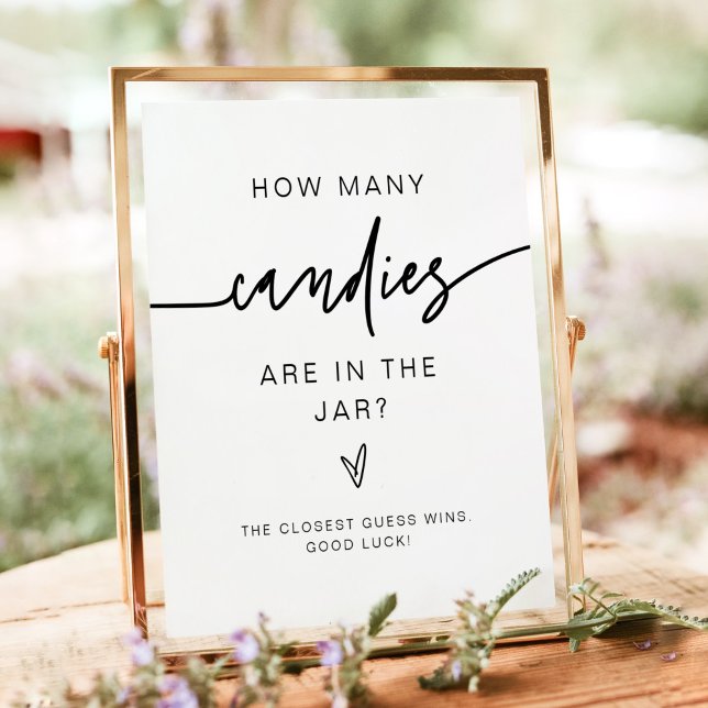 MARLO Bold How Many Candies Baby Shower Game Poster (Creator Uploaded)