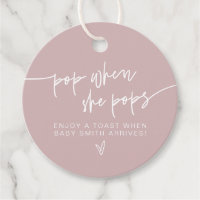 MARLO Dusty Rose Pop When She Pops Shower Favour  