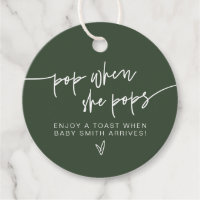 MARLO Forest Green Boho Pop When She Pops Shower 