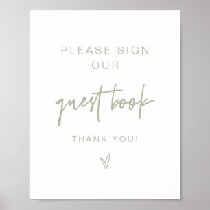 MARLO Modern Boho Sage Green Guestbook Sign