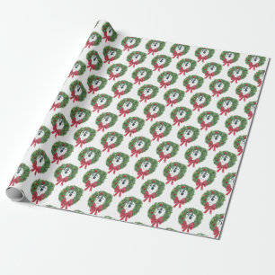 Marlon wreath wrapping paper