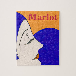 Marlot, Wine,, Jigsaw Puzzle