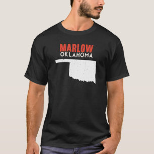 Marlow USA State America Travel Oklahoman T-Shirt