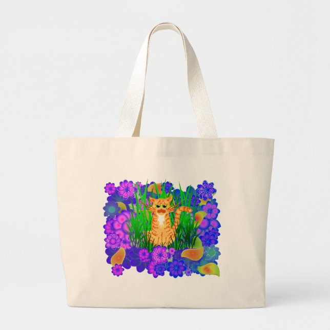 MARMALADE CAT DESIGN TOTE BAG (Front)