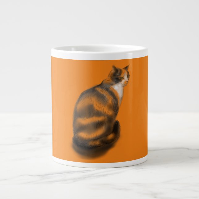 Marmalade cat  giant coffee mug (Front)