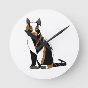 Marmalade Cat Round Clock
