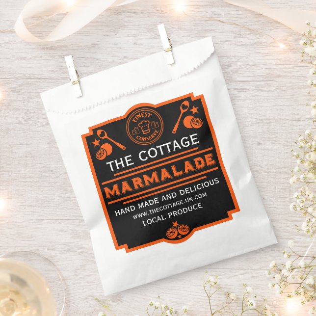 Marmalade Conserve Maker Favour Bags (Clipped)