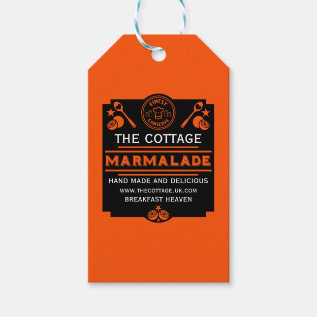 Marmalade Conserve Maker Gift Tags (Front)