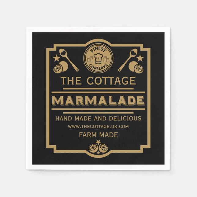 Marmalade Conserve Maker Napkin (Front)