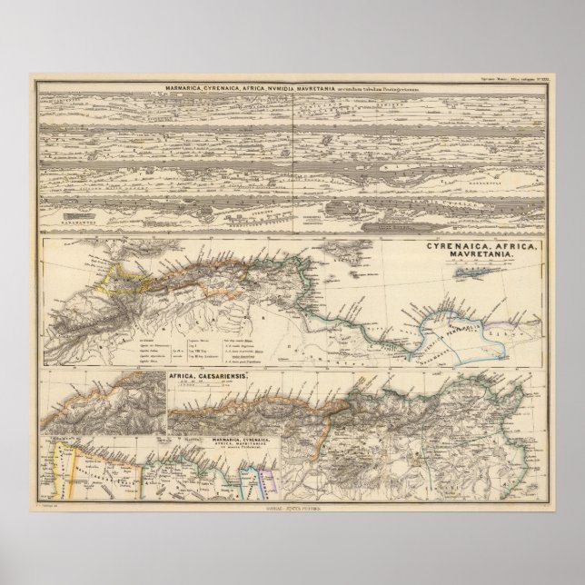 Marmarica, Cyrenaica, Africa, Numidia Poster (Front)