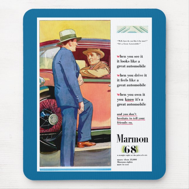 Marmon 68 mouse mat (Front)