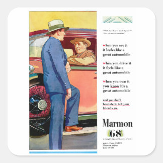 Marmon 68 square sticker