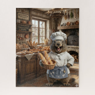 Marmot Baker Puzzle – Cute Cartoon Marmot in Baker